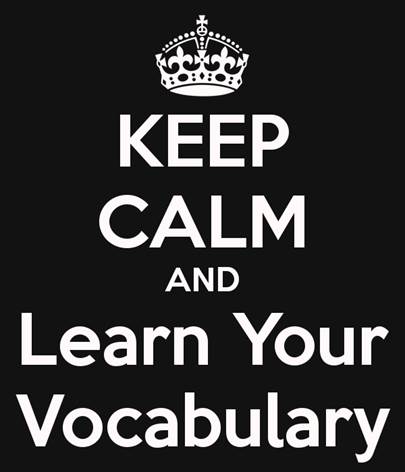 Image result for keep calm and learn your words